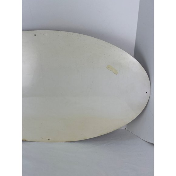 Vintage Drink Coca Cola Delicious And Refreshing Oval Tin Sign 28" x 15" - Picture 8 of 8